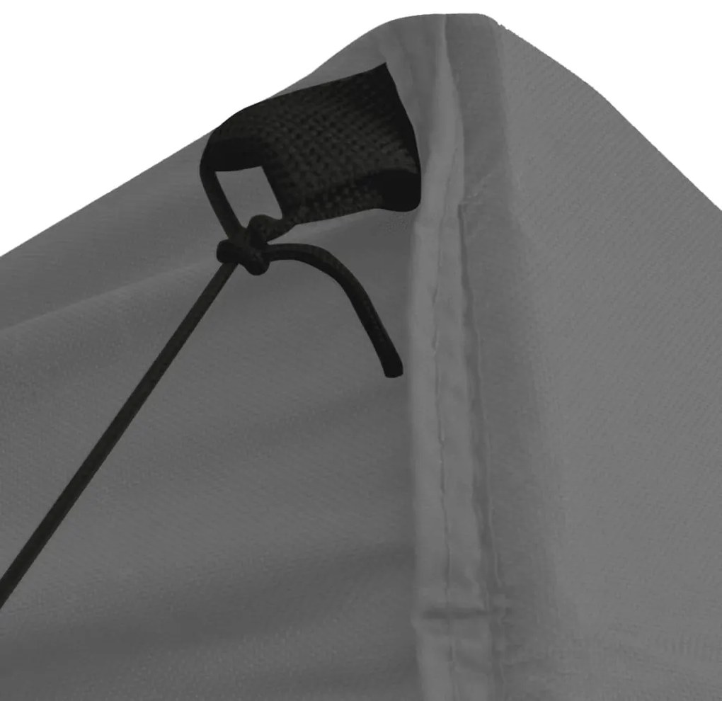 Tenda festas pop-up dobrável 4 paredes laterais 3x3 m antracite