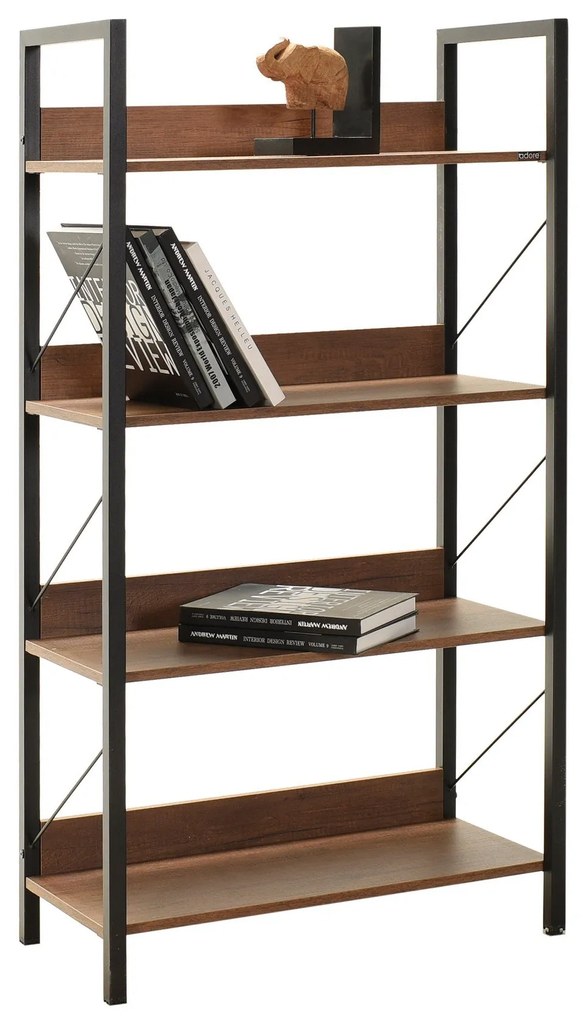 Estante "Arbor" - Nogueira - 73x136x35cm - Design Moderno