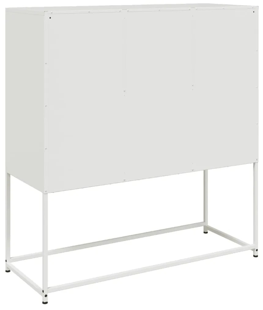 Aparador 100,5x39x107 cm aço branco