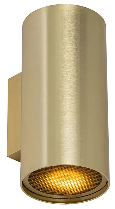 Candeeiro de parede design dourado redondo 2 luzes - Sab Honey