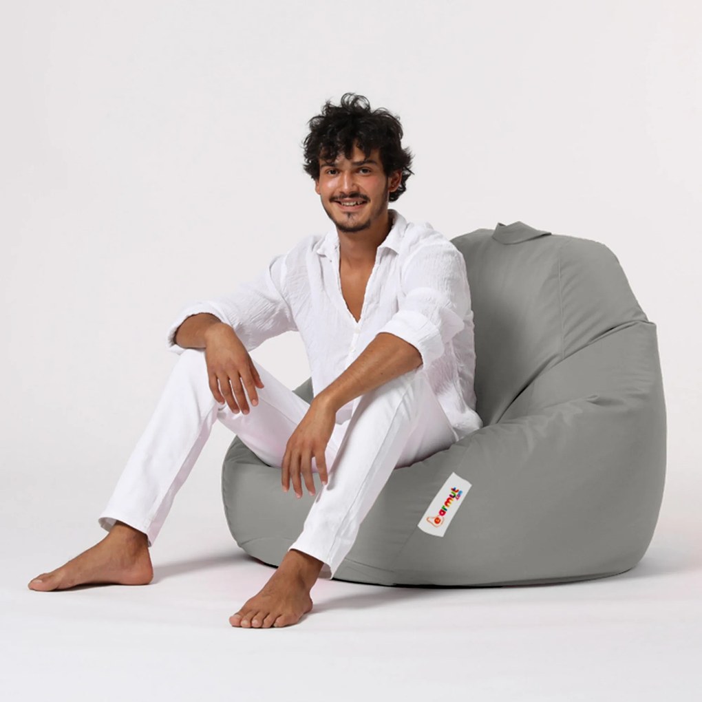 Pufe de Jardim Premium XXL – Fumo – 115x130x39 cm | Tribo Home