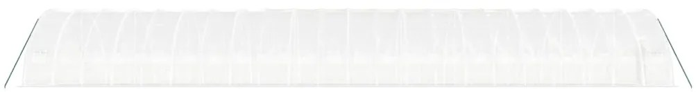 Estufa com estrutura de aço 132 m² 22x6x2,85 m branco
