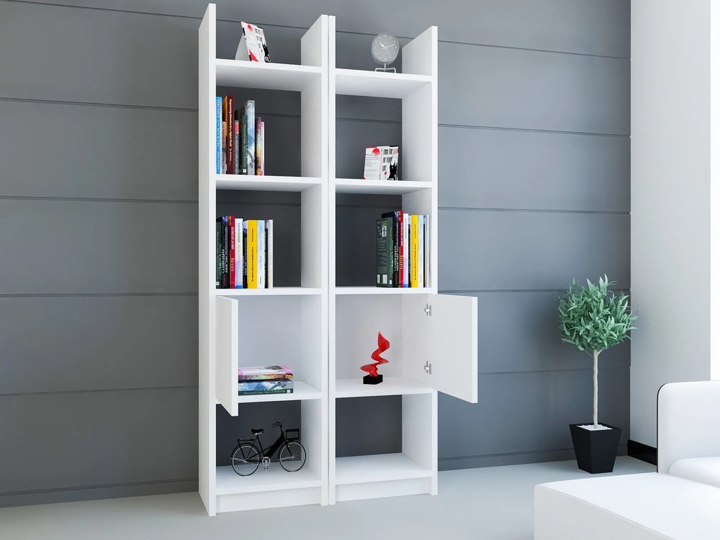 Estante Esbi – Branco – 66,2 cm x 150 cm x 29,5 cm