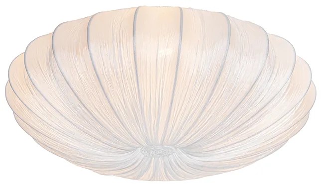 Candeeiro de teto design branco seda 60cm 5 luzes - Plu Design