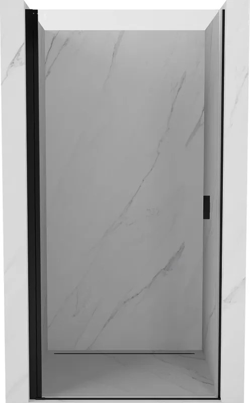 Mexen Mist-B porta de chuveiro de abrir 60 cm, transparente, preta - 8A2-060-000-70-00