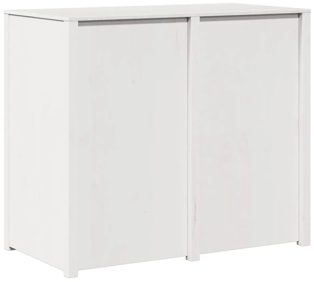 Armário de Cozinha Externo Branco 106x55x92 cm Madeira Sólida de Pinho