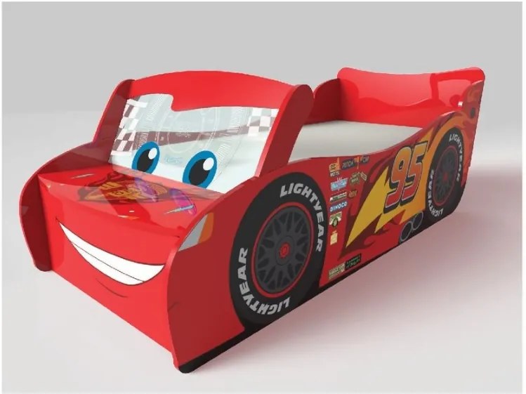 Cama infantil Filme carros faisca mcqueen 77 x 170 x 54 cm