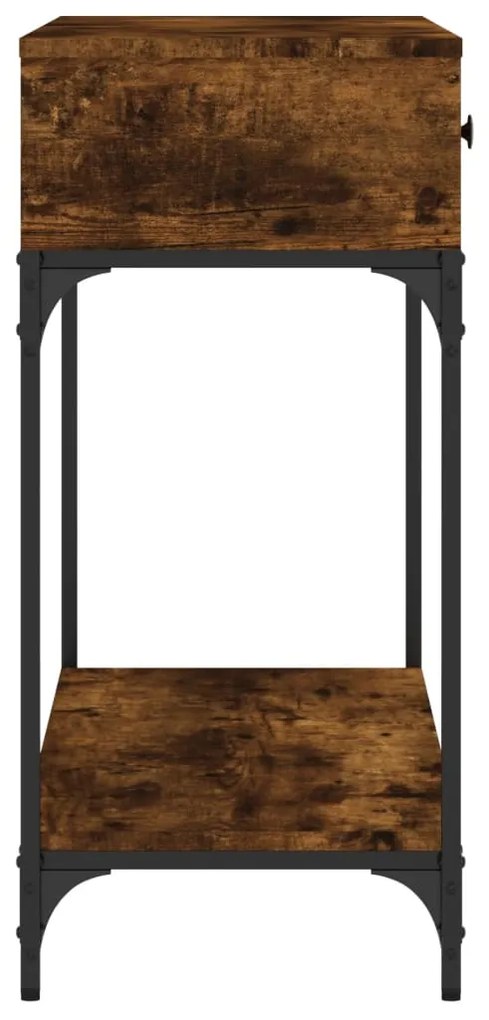 Mesa consola 100x34,5x75cm derivados de madeira carvalho fumado