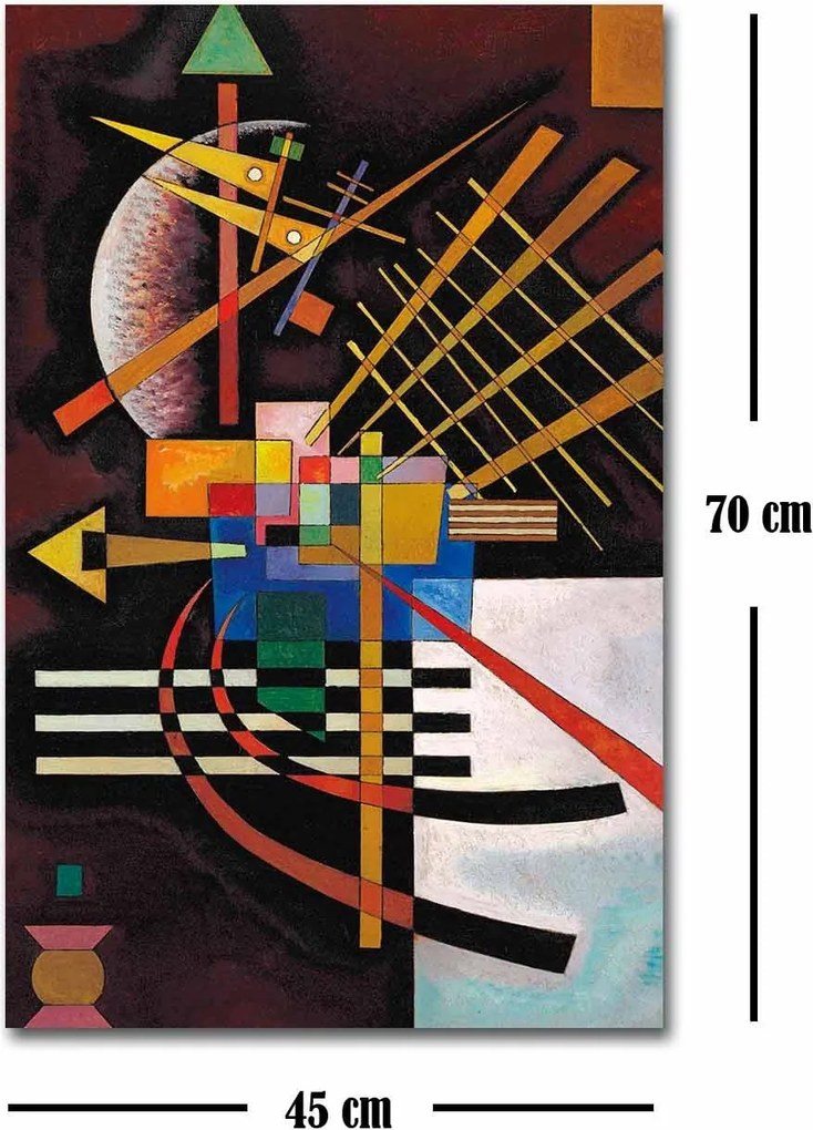 Pintura Decorativa em Tela FAMOUSART-031 – Multicolor – 45 x 70 cm