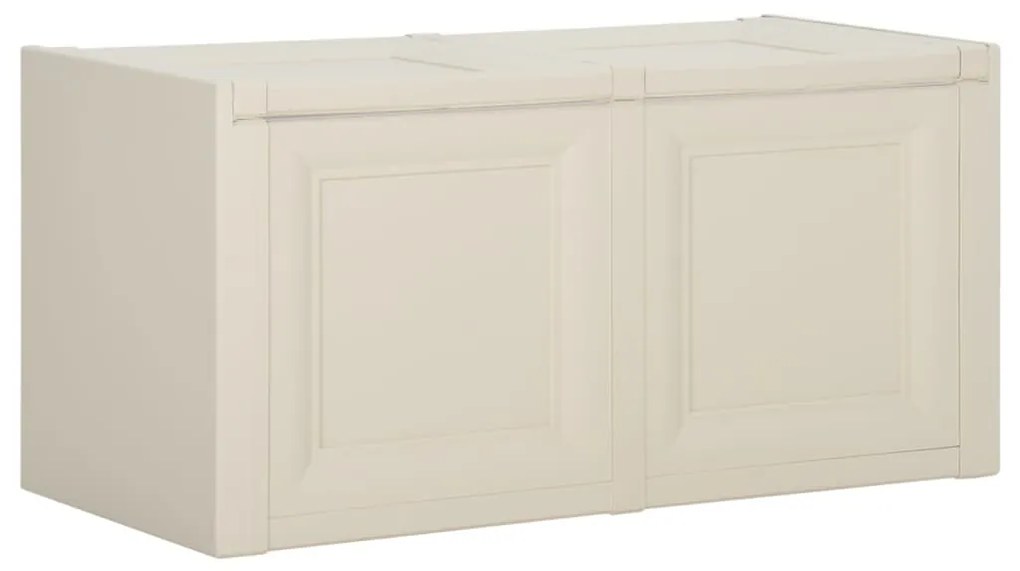 340611 vidaXL Caixa para almofadões 86x40x42 cm 85 L cor de baunilha