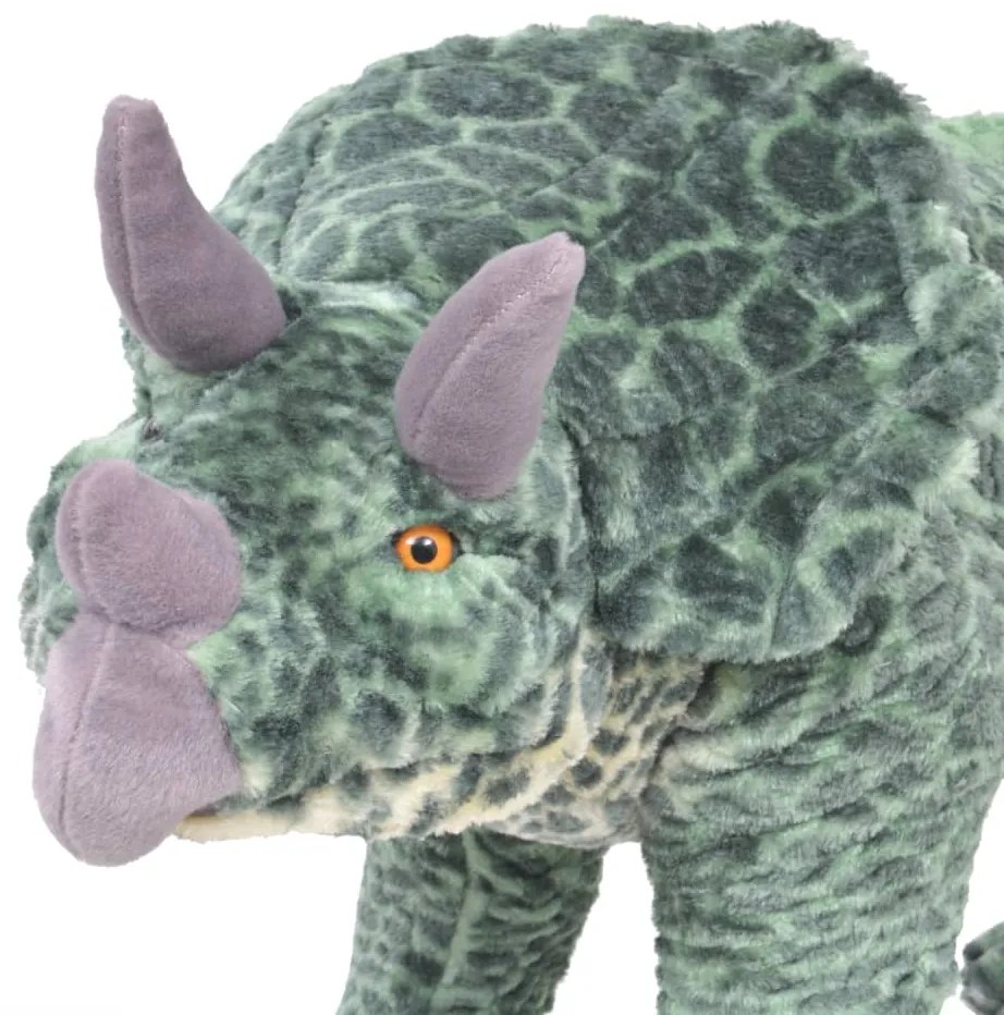 Brinquedo de montar dinossauro triceratops peluche verde XXL