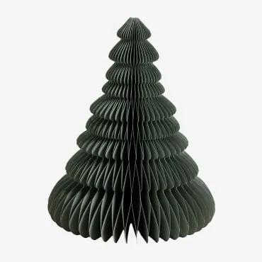 Pack de 3 Árvores de Natal em Papel Noelle Baía verde & ↑31 cm - Sklum