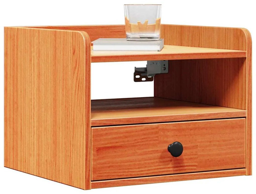 Mesa-de-cabeceira com gaveta Castanho-mel 38 x 36 x 29,5 cm