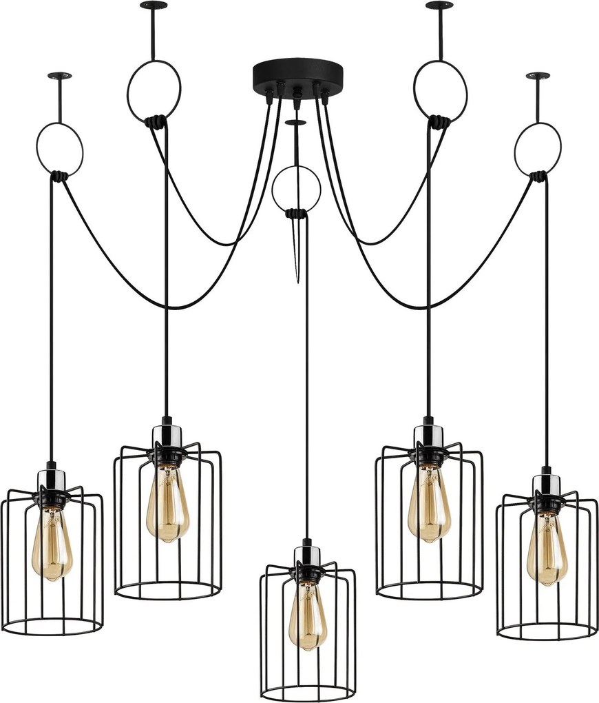 Candeeiro Tel – Preto – 116 cm