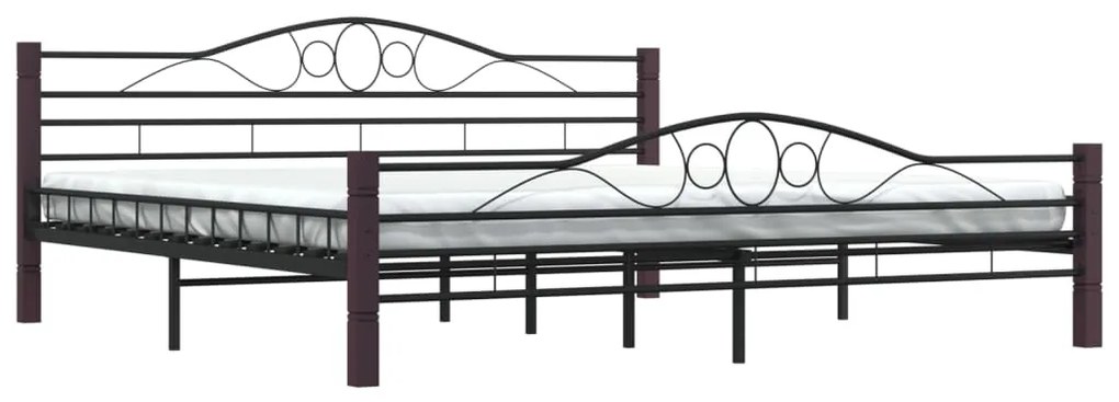 Estrutura de cama metal 180x200 cm preto