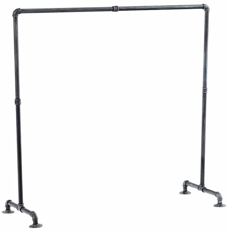 Cabideiro Jersey 55 x 120 x 150 Prateado