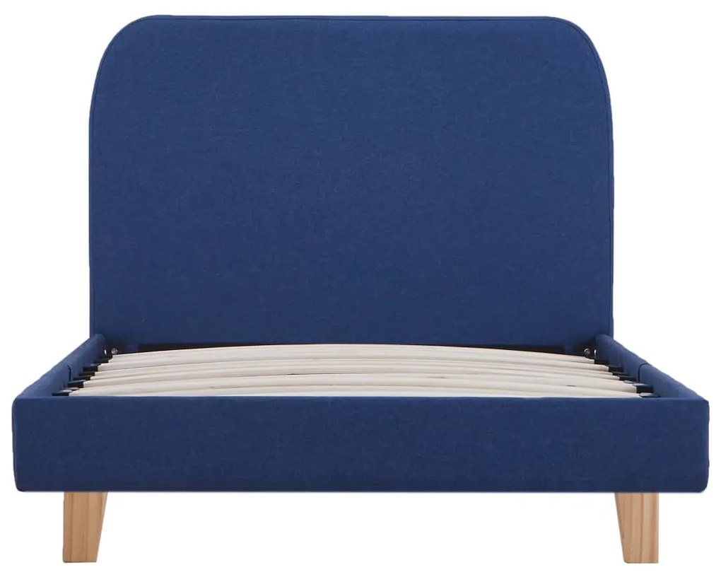 Estrutura de cama 90x200 cm tecido azul