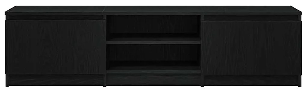 Móvel de TV 140x40x36 cm derivados de madeira carvalho preto
