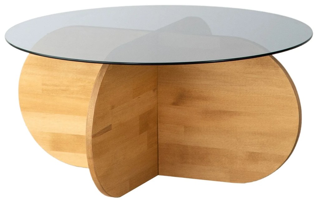 Mesa de Café Bubble – Carvalho – 75cm x 35cm x 75cm