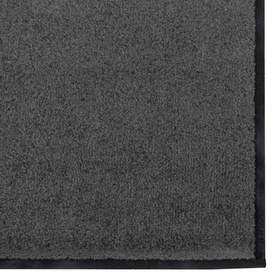 Capacho Lavável Antracite 120x250 cm