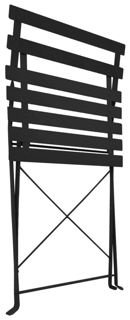3 pcs conjunto bistrô em aço preto
