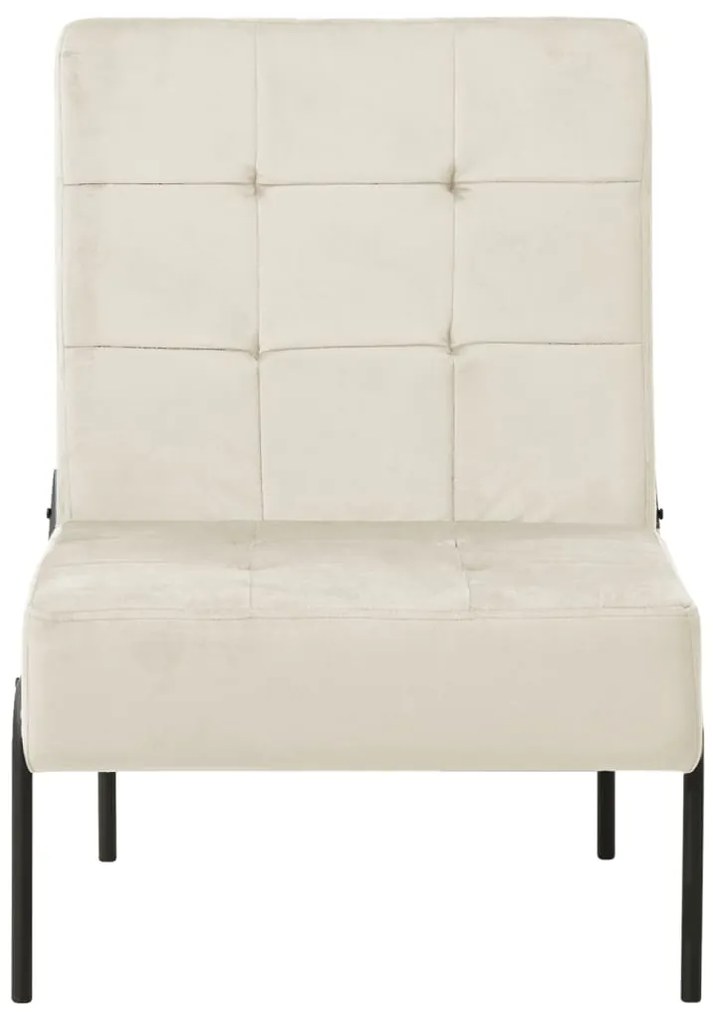 Cadeira de descanso 65x79x87 cm veludo creme