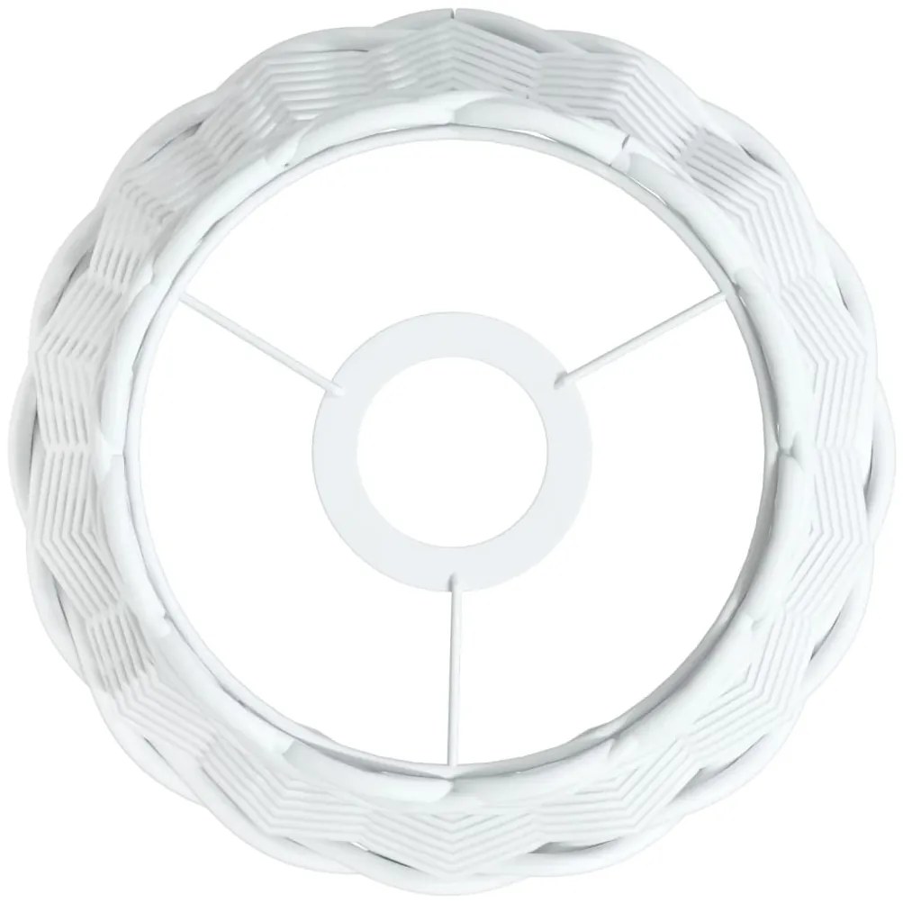 Abajur de teto Ø20x15 cm vime branco