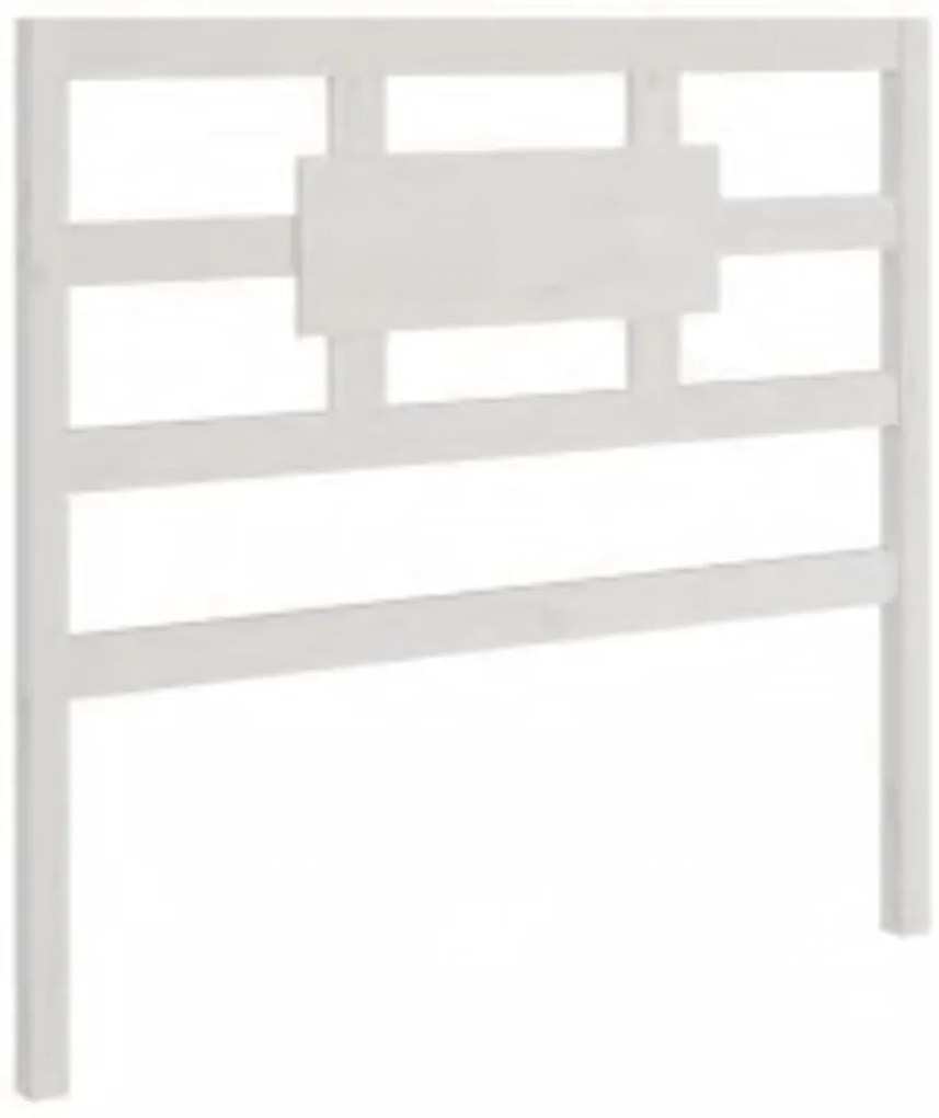Estrutura de cama 90x200 cm madeira maciça branco