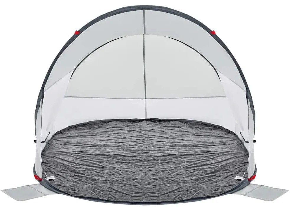 Tenda de praia pop-up impermeável cinzento