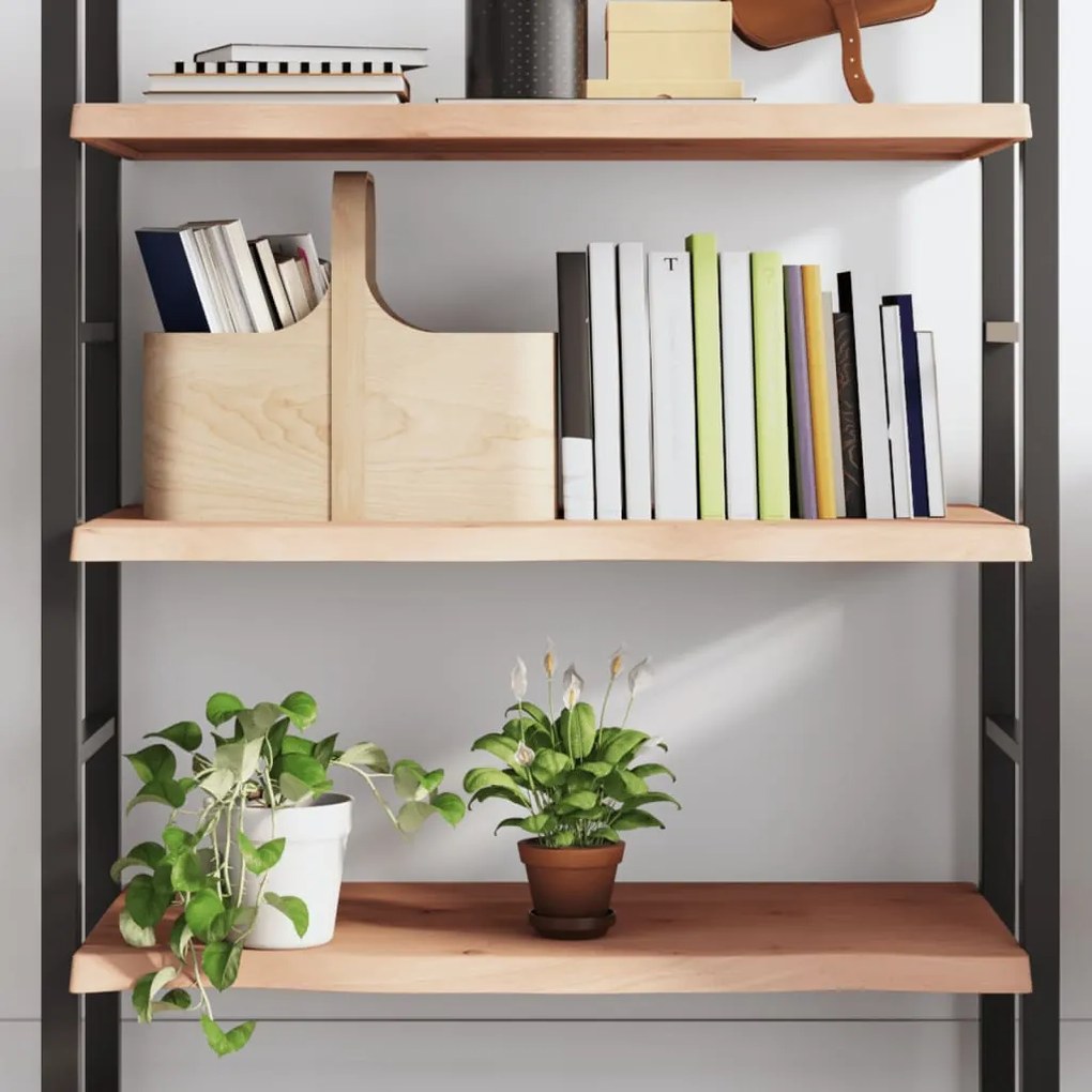 vidaXL Prateleira de parede 100x50x(2-4)cm carvalho maciço não tratado