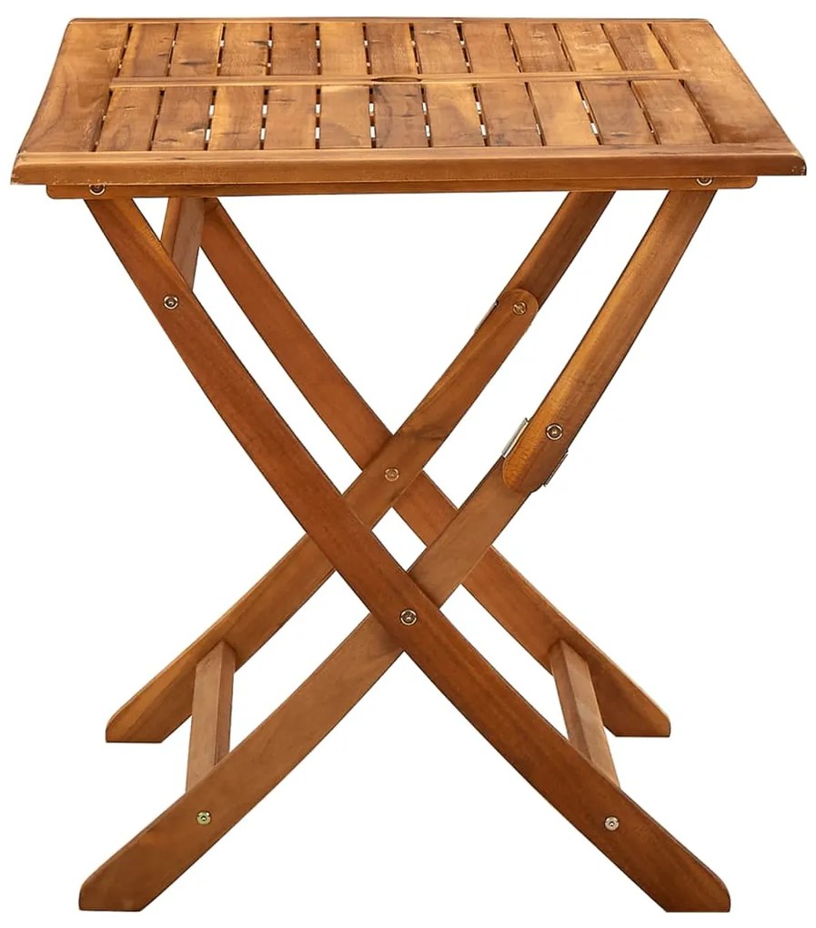 Mesa de jardim dobrável 120x70x75 cm madeira de acácia maciça