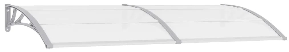 45631 vidaXL Toldo de porta 240x100 cm PC cinzento