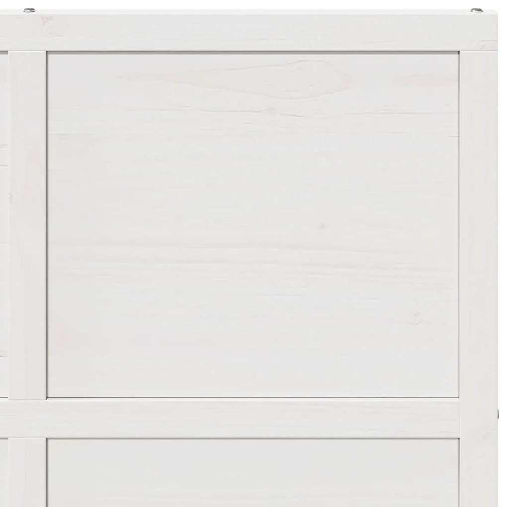 Porta de celeiro 100x208 cm madeira de pinho maciça branco