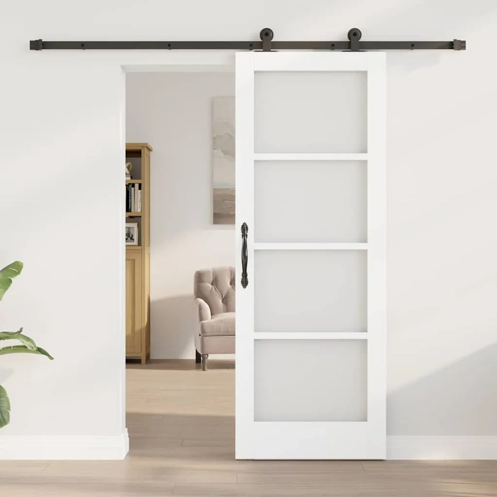 Porta Deslizante vidaXL com Conjunto de Hardware 'ORKDAL'Branca 73,5x1