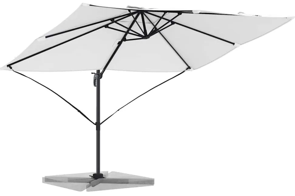 Guarda-Sol Cantilever Roma - Areia 352x251x260 cm em Alumínio