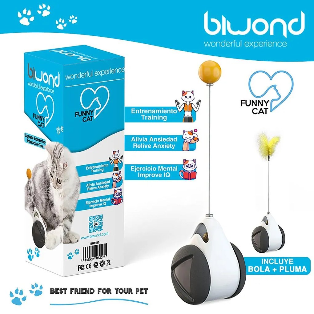 Brinquedo interativo para animais de estimação para Gatos Funny Cat