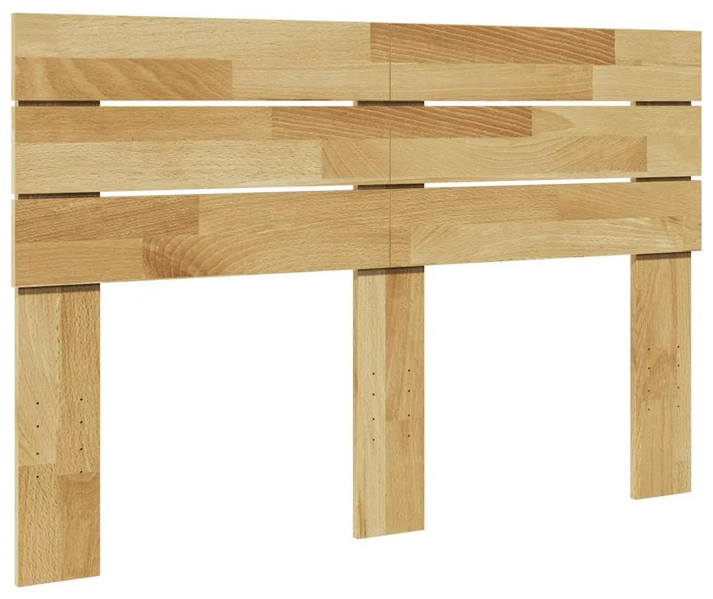 vidaXL Cabeceira 120 cm Madeira Maciça Carvalho