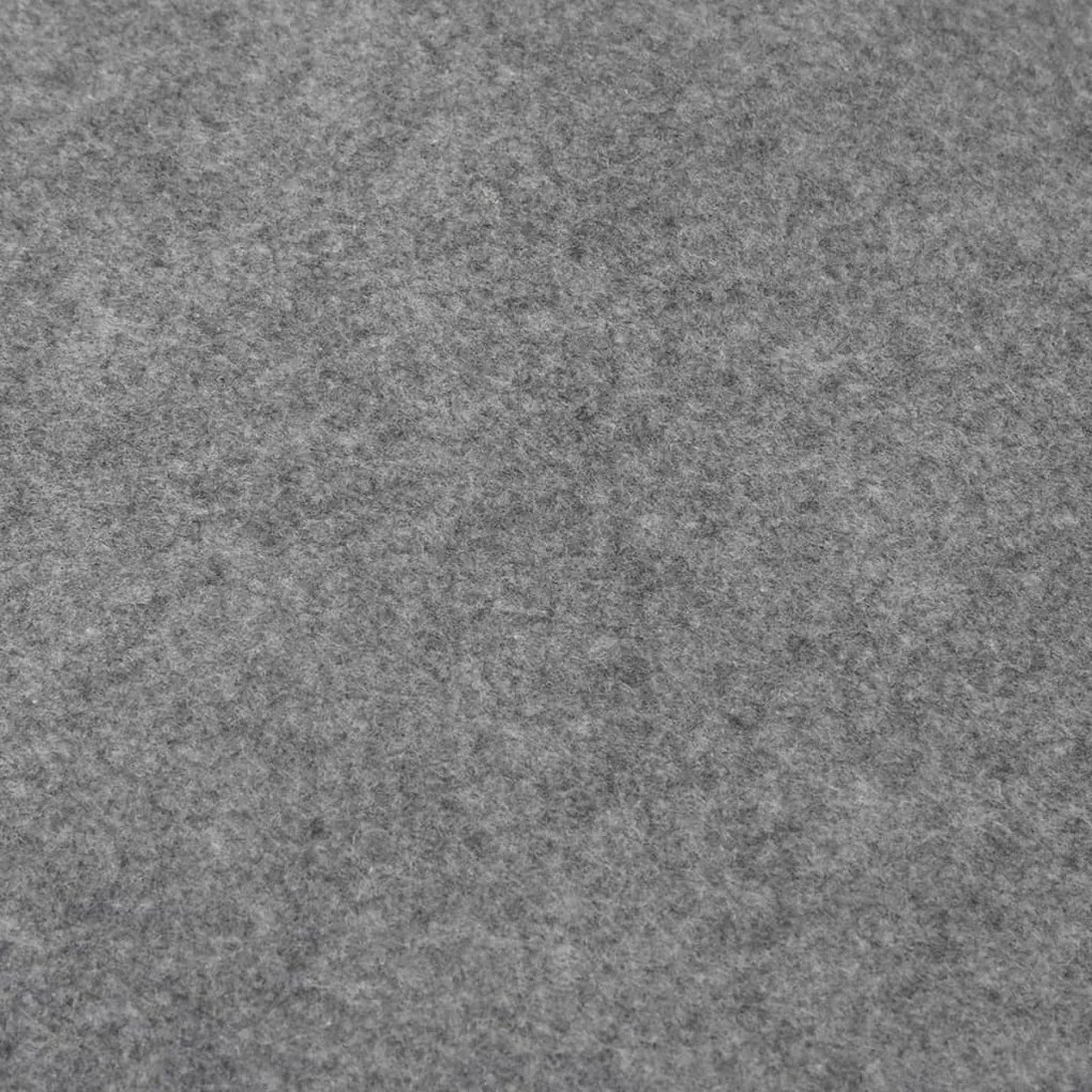 Pano para chão de piscinas 500x250 cm poliéster geotêxtil cinza