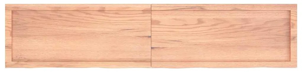 Prateleira de parede 180x40x(2-4) cm carvalho tratado castanho