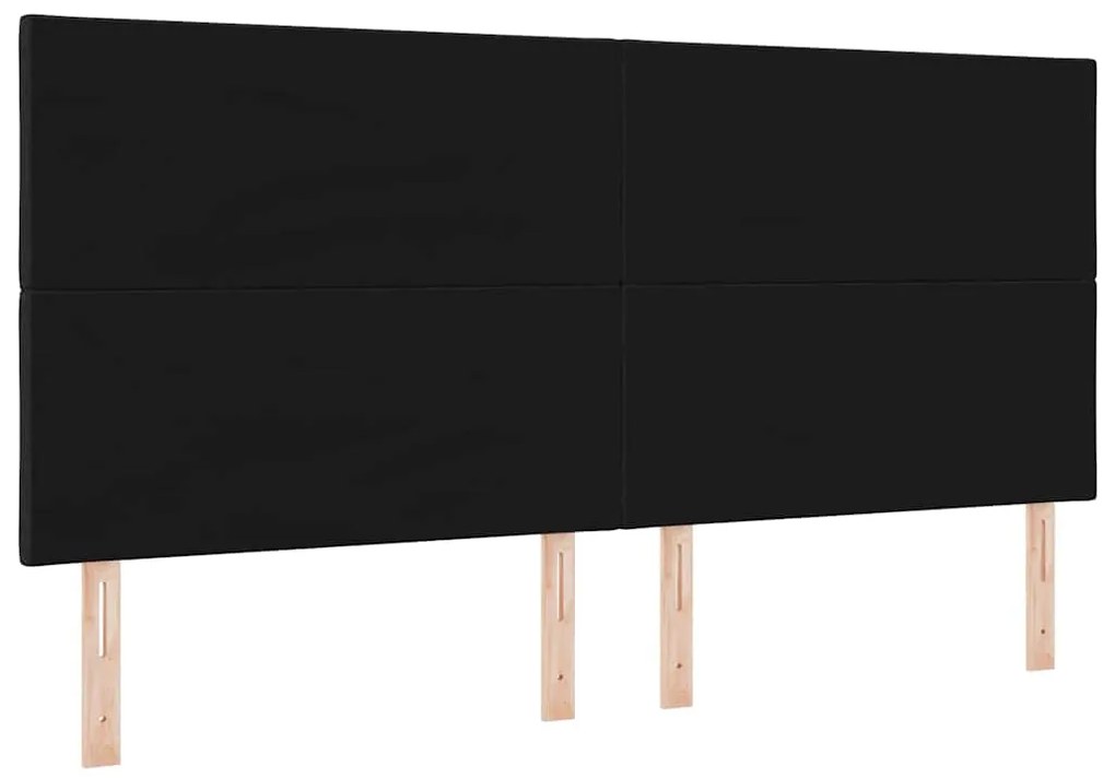 Cabeceira LED vidaXL Design de Quadrados de Diamante Preto 200 cm Teci