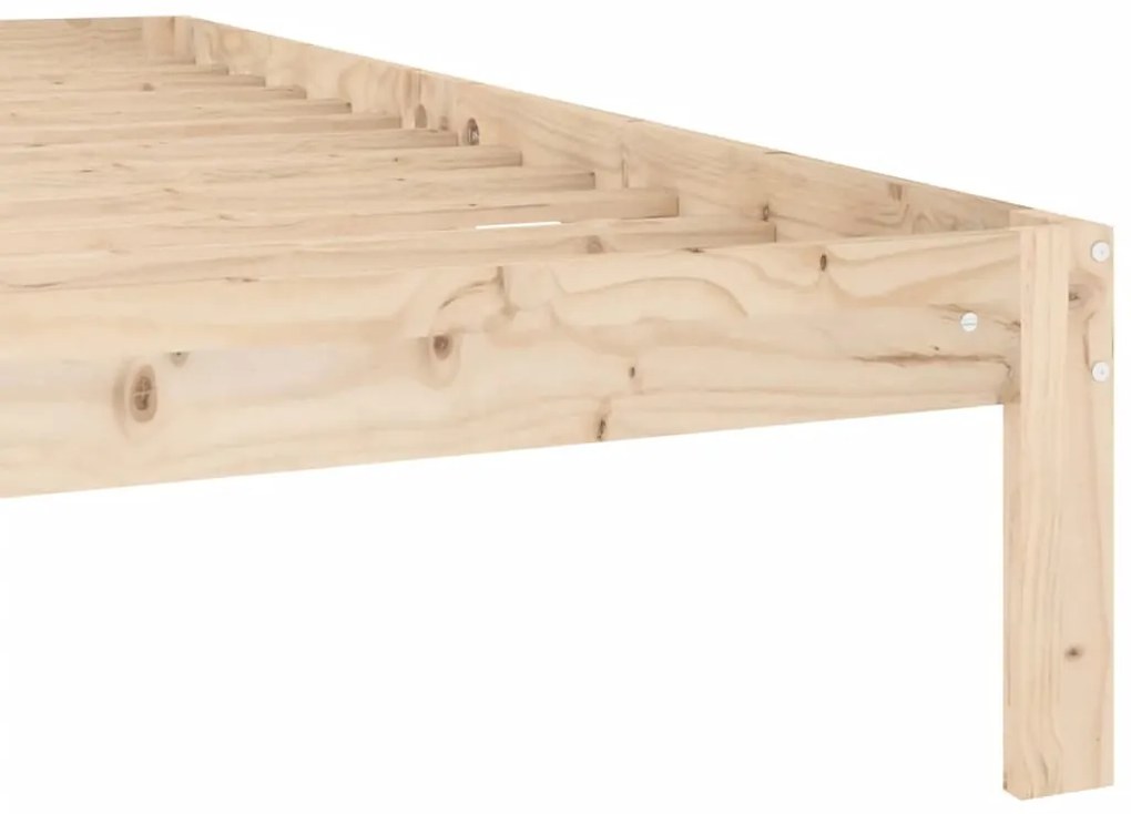 Estrutura de cama 160x200 cm pinho maciço