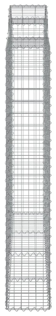 Cestos gabião arqueados 3pcs 200x30x180/200cm ferro galvanizado