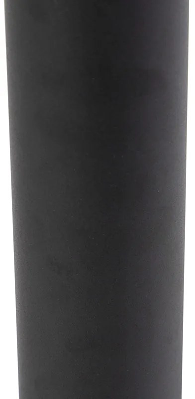 Candeeiro exterior moderno preto 40 cm IP44 com LED - Roxy Moderno