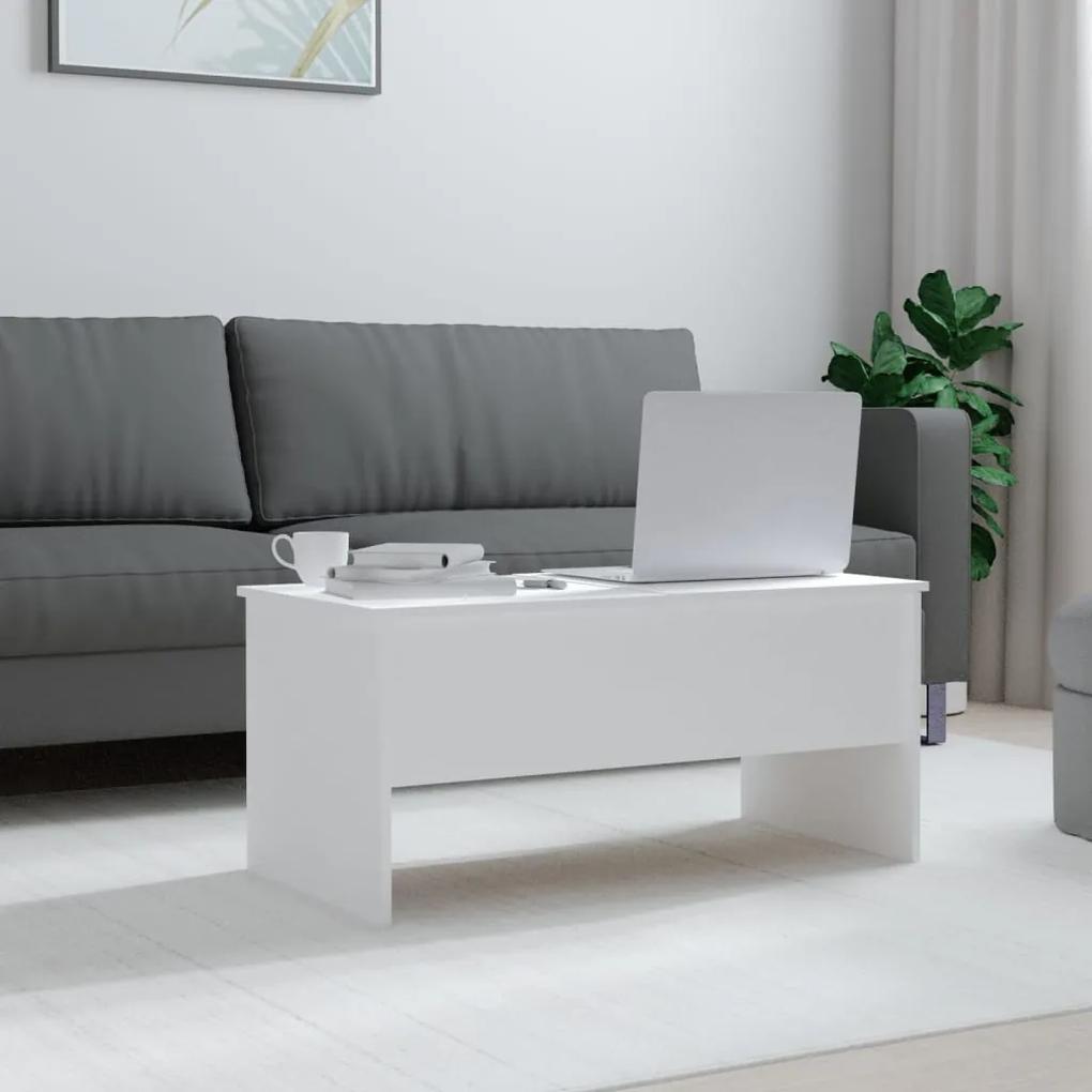 Mesa de centro 102x50,5x46,5 cm madeira processada branco