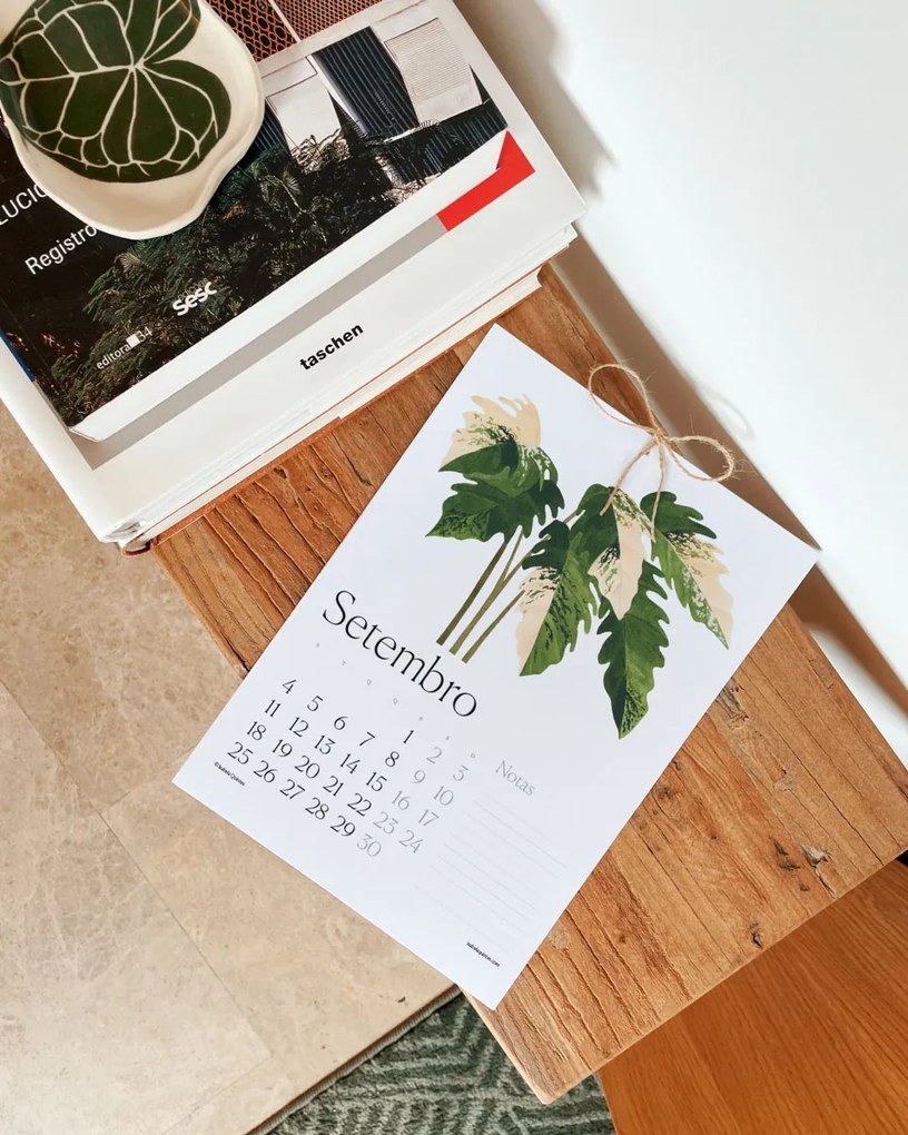 Arte Botânica Calendário 2023 - A4