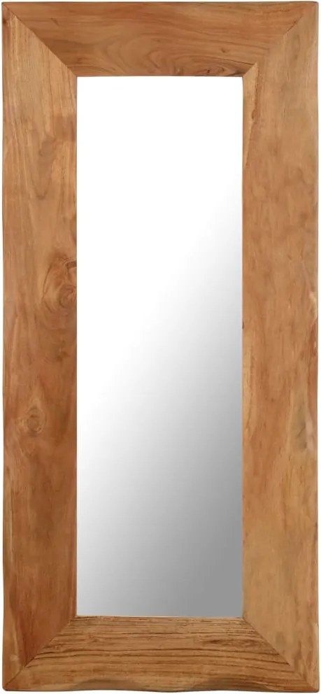 Espelho de parede 50x110 cm madeira de acácia maciça