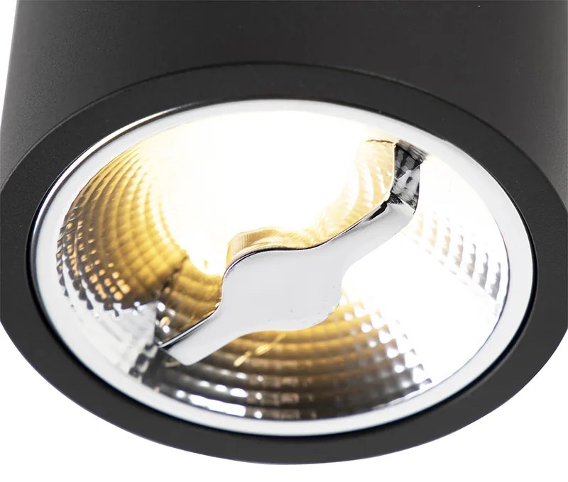 Foco de teto moderno preto AR111 com LED - Expert Moderno