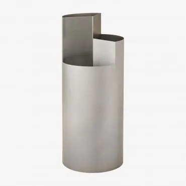 Porta-guardanapos Em Aço Giovanni Cinzento Escovado - Sklum