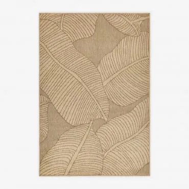 Alfombra Retangular De Exterior Em Polipropileno Ciana Cores Naturais & 300 X 200 Cm - Sklum