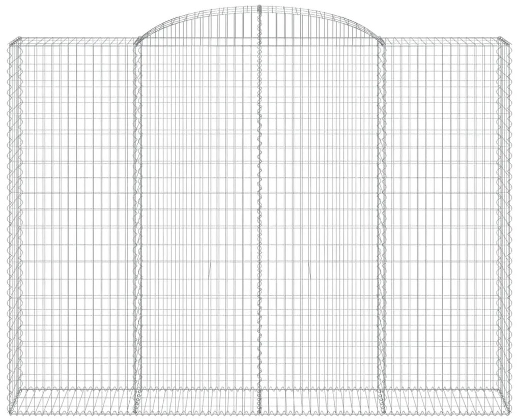 Cestos gabião arqueados 3pcs 300x50x220/240cm ferro galvanizado